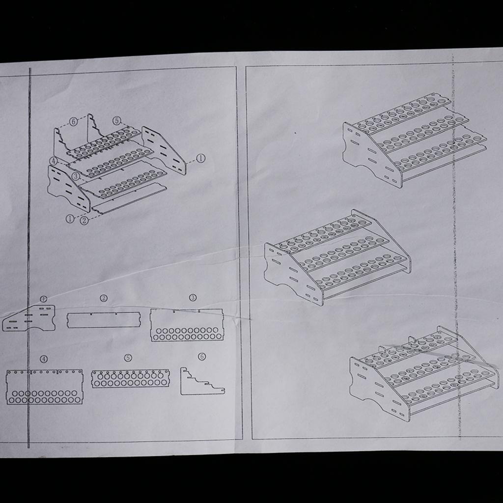 Workshop Tools Wood - Деревянная подставка-органайзер для красок и инструментов