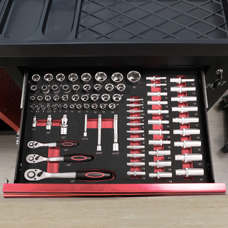 Тележка для инструментов с 7 я – обзор и цена Tools Set Workshop